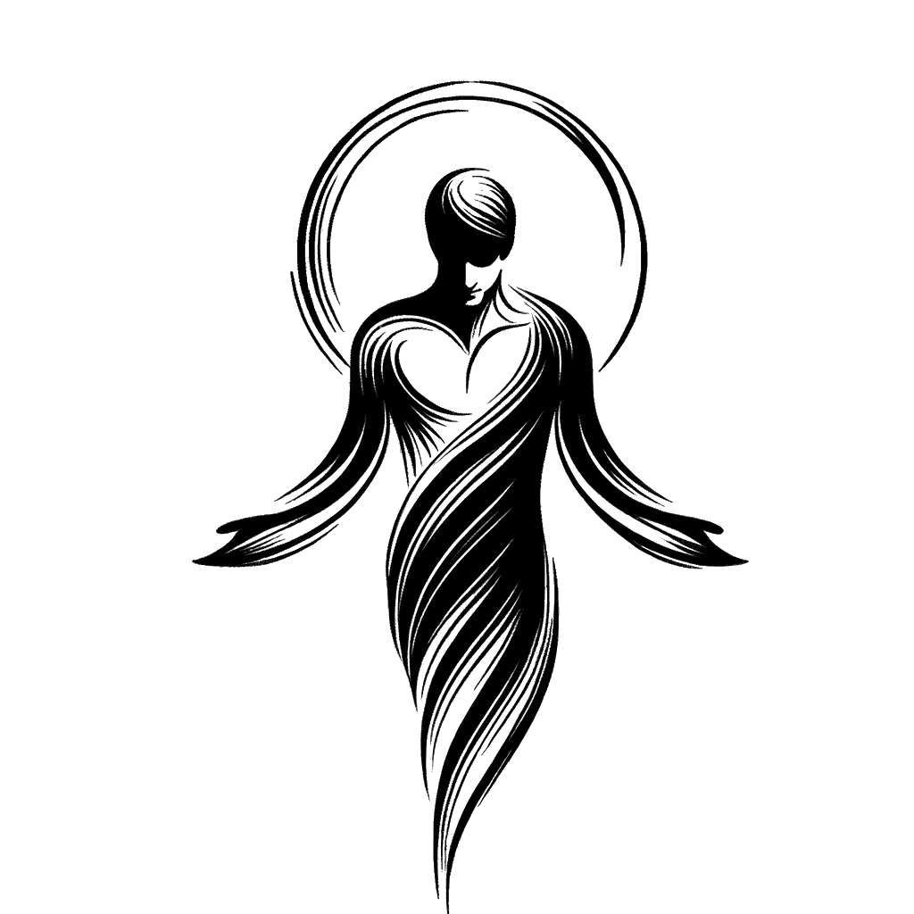 un dibujo de Jesús representando el tema de Agradar a Dios en blanco y negro.
