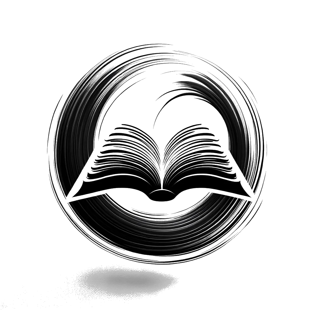 un dibujo de una Biblia abierta en negro y blanco representando el tema de Biblia en blanco y negro.