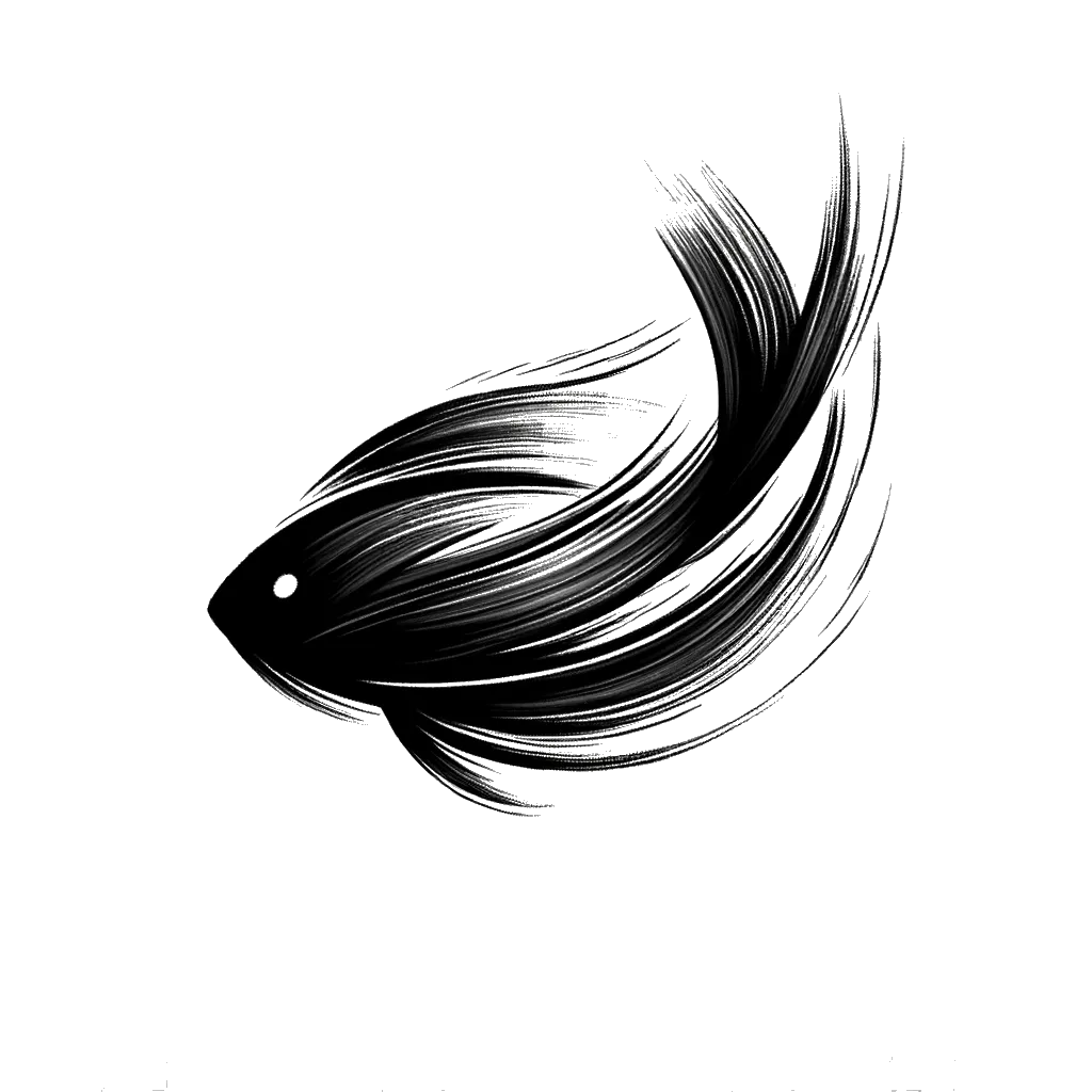 un dibujo de peces simbolizando discípulos representando el tema de Discípulo en blanco y negro.
