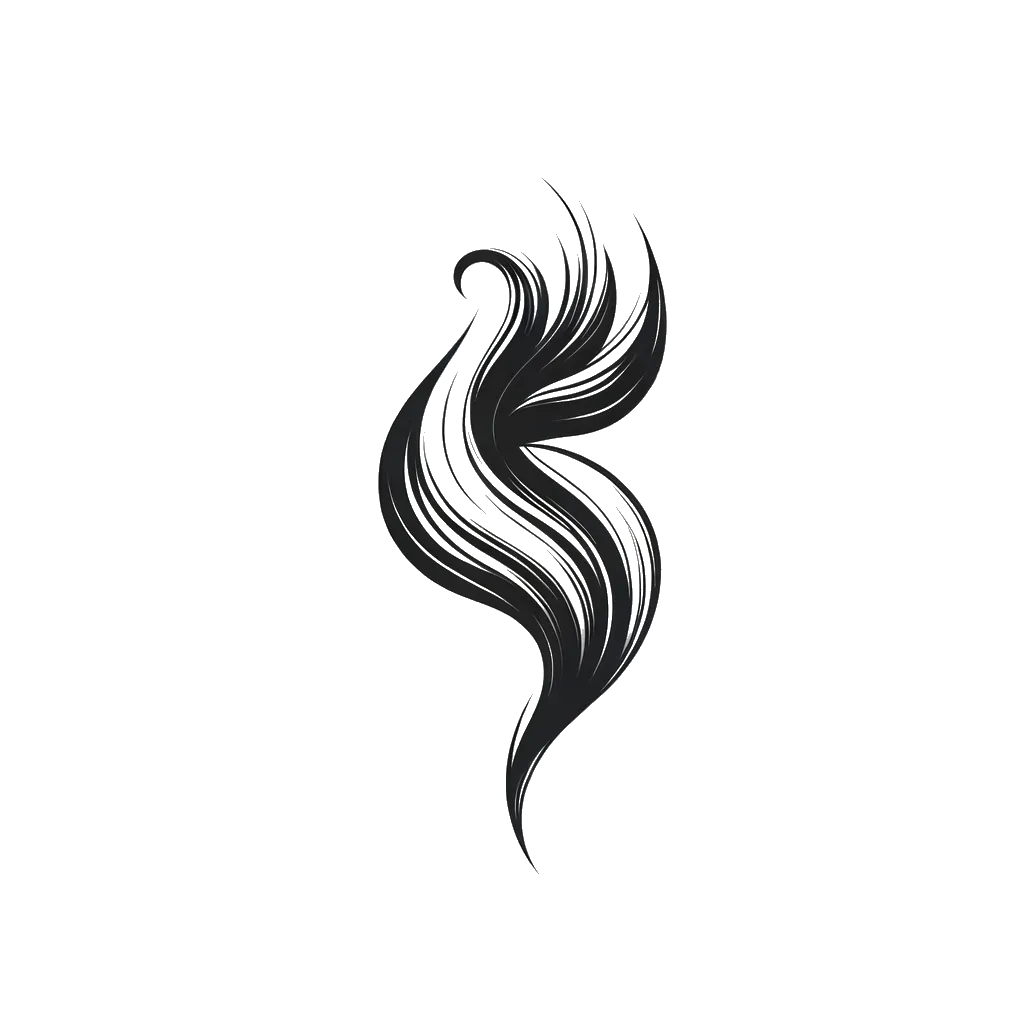 un dibujo de un espíritu representando el tema de Espíritu Celestial en blanco y negro.