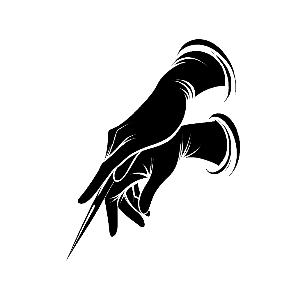 un dibujo de guantes de alta sociedad para damas representando el tema de Etiqueta en blanco y negro.