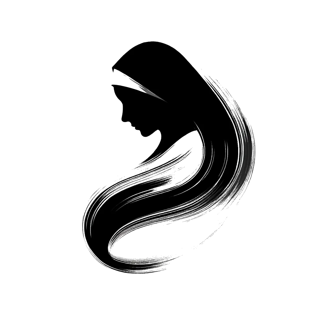 un dibujo de una monja representando el tema de Honestidad en blanco y negro.