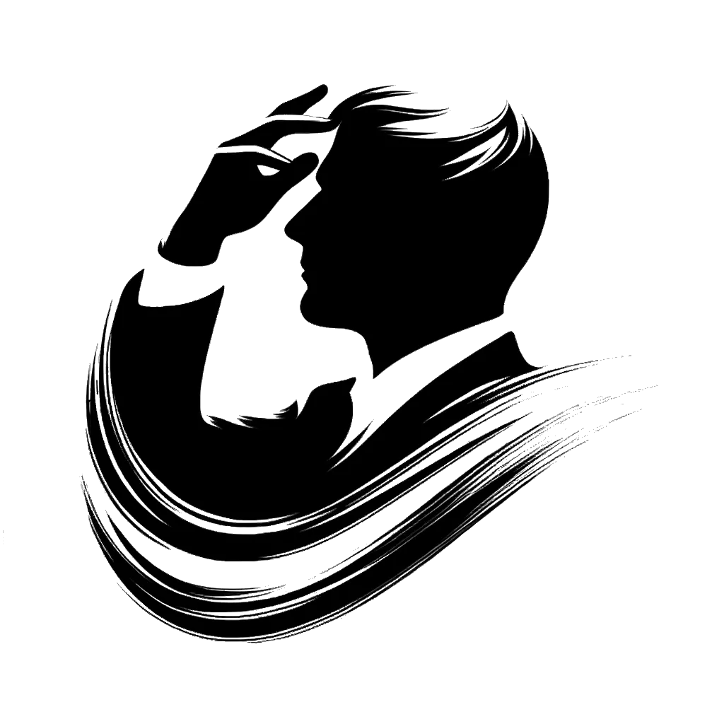 un dibujo de un hombre sosteniendo su cabeza incrédulo representando el tema de Incredulidad en blanco y negro.